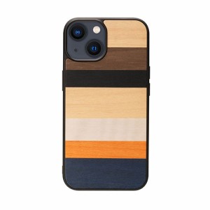 Man & Wood 天然木ケース for iPhone 14 Plus Province 背面カバー型 I23639i14M