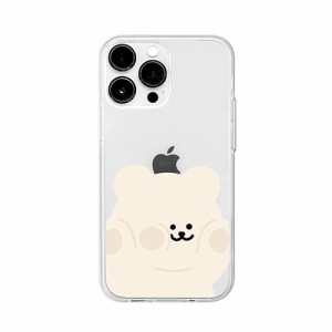 168cm ソフトクリアケース for iPhone 14 Pro くまちゃん 背面カバー型 16823836i14P