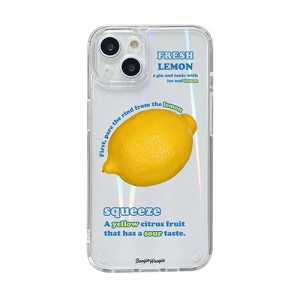 BOOGIE WOOGIE オーロラケース for iPhone 14 Lemon 背面カバー型 BW24099i14