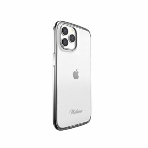 motomo INO LINE INFINITY CLEAR CASE for iPhone 14 Pro クロームブラック 背面カバー型 MT24288i14PBK