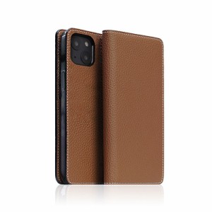 SLG Design Hybrid Grain Leather Case for iPhone 14 Saddle Brown 手帳型 SD24299i14BR