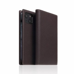 SLG Design Full Grain Leather Case for iPhone 14 ブラウンクリーム 手帳型 SD24308i14BC