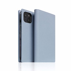 SLG Design Full Grain Leather Case for iPhone 14 パウダーブルー 手帳型 SD24309i14PB