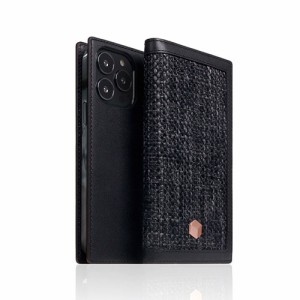 SLG Design Edition Calf Skin Leather Diary for iPhone 14 Pro ブラック 手帳型 SD24336i14PBR