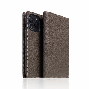 SLG Design Full Grain Leather Case for iPhone 14 Pro Max エトフクリーム 手帳型 SD24350i14PMEC