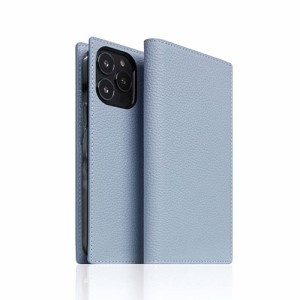 SLG Design Full Grain Leather Case for iPhone 14 Pro Max パウダーブルー 手帳型 SD24352i14PMPB