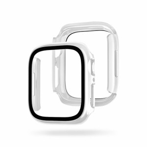 EGARDEN ガラスフィルム一体型ケースfor Apple Watch 45mm クリア EG24879AWCL