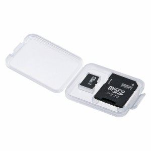 【6個×10セット】 サンワサプライ メモリーカードクリアケース(microSDカード用) FC-MMC10MICNX10
