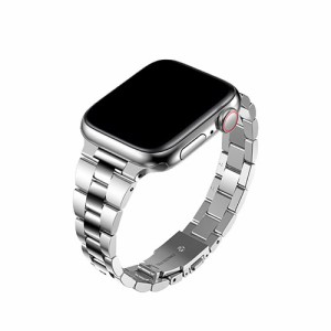 TF7 イージーアジャスト メタルバンド for Apple Watch 41/40/38mm シルバー TF72736