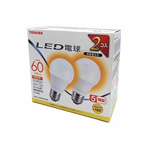 東芝(TOSHIBA) LED電球 60W相当 広配光 電球色 E26口金 2P 密閉器具対応 LDA7L-G/K60V1RP