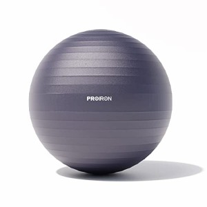 PROIRON バランスボール ばらんすぼーる 55cm 65cm 75cm (3色) 厚い ジムボール フィットネスボール アンチバースト 耐荷重300kg ハンド