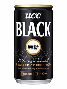 UCC ブラック無糖 コーヒー 缶コーヒー185ml*30本