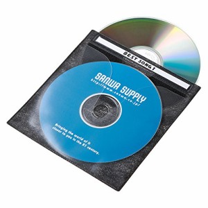 サンワサプライ DVD・CD不織布ケース(ブラック) 100枚 FCD-FN100BKN