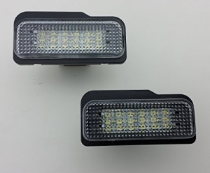 ベンツ W203 ワゴン W211 W219 LED 18個ｘ2　純正交換　ナンバー灯　ライセンスランプ　キャンセラー付