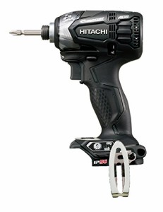 HiKOKI(ハイコーキ) 旧日立工機 14.4V コードレスインパクトドライバ ストロングブラック WH14DDL2(NN)(B) 本体のみ 蓄電池・充電器・ビ