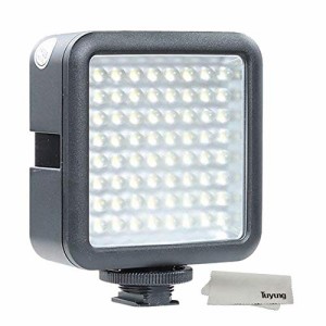 Godox 撮影機材 照明 LED 64 ビデオライト 補助照明 撮影用ライト 輝度 調整可能 単三電池 4本 複数台増設可能 動画 撮影 Nikon Canon用 