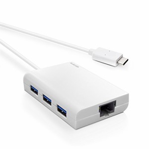 エレコム 有線LANアダプタGiga対応USB3.1-C/USBハブ付