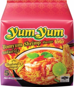 インターフレッシュ yumyum インスタントラーメン トムヤムシュリンプ味 350g *6袋