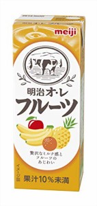 明治オ・レフルーツ 200ml [紙パック 飲料 ドリンク 飲み物 常温保存] *24本