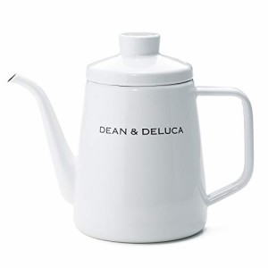 DEAN & DELUCA ホーローケトル ホワイト 1.0L 耐熱 IH対応 直火 やかん 高さ:約17*(フタなし:約13〜14*)底面直径約:11*