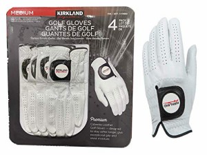 Kirkland Signature ゴルフグローブ4枚 Mサイズ コストコカークランドシグネチャーホワイト