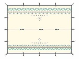 ゆるキャン 防水タープ 3m*4m