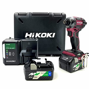 HiKOKI(ハイコーキ)【2021年モデル】 第2世代36Vインパクトドライバ フレアレッド 小型軽量化 ビット振れ軽減 トリガーフィーリング向上 