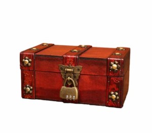 宝石箱 木製 アンティーク ジュエリーボックス ヴィンテージ レトロ風 鍵付き ボックス