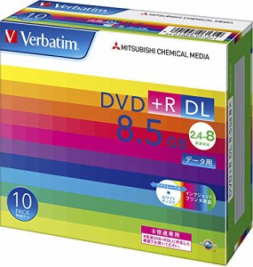 バーベイタムジャパン(Verbatim Japan) 1回記録用 DVD*R DL 8.5GB 10枚 ホワイトプリンタブル 片面2層 2.4-8倍速 DTR85HP10V1