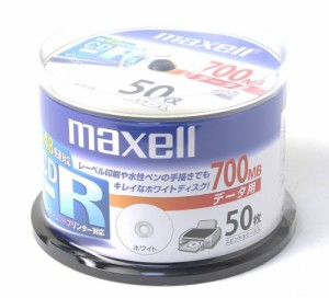 マクセル データ用CD-R 48倍速 50枚 CDR700STPWY50SP 700MB インクジェットプリンタ対応