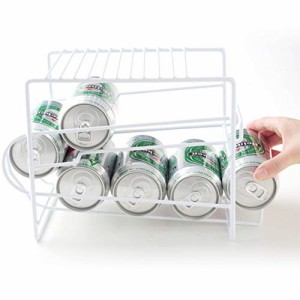 アーネスト 【日本製】 缶ビール ホルダー 冷えたビールが取り出しやすい/スッキリ収納/棚上も収納に (上にも置ける缶ストッカー) 大手飲