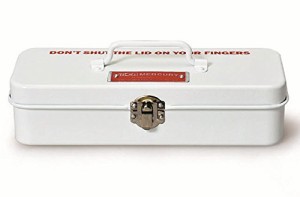 MERCURY マーキュリー ミニツールボックス 工具箱 筆箱 WHITE ホワイト アイボリー系