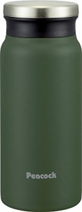 ピーコック 水筒 ステンレスボトル マグボトル カーキ 0.4L AMZ-40 K