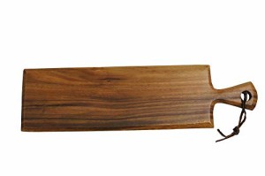 エメリー商会 まな板 木製 サービング トレー 取っ手付 アカシア 約長さ50*幅13.5*高さ1.5cm ハンドメイド 木目調 自然素材 食卓を優しい