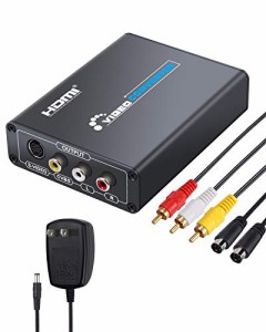 eSynic HDMI to AV・S-Video変換器 HDMItoRCV/Sビデオ 1080P 給電アダプター付属
