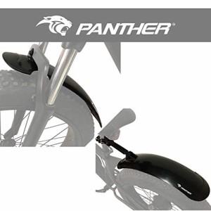 PANTHER (パンサー) ファットバイク ビーチクルーザー自転車用泥除け フェンダー 20*26インチ対応 前後セット 角度調整 「簡単取り付け・