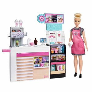 バービー(Barbie) おしごとあそび バービー コーヒーショップ 【着せ替え人形】【ドール、アクセサリーセット】【3歳*】 GMW03