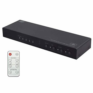 4K60Hz対応 外部音声出力付き 4入力1出力 HDMIセレクター RS-HDSW41A-4K 4入力 電源あり 切替器 音声分離機能 光デジタル 自動 手動 120H