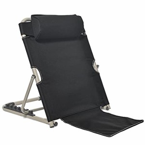 Cific 座椅子 折りたたみ 6段階角度調節 ヘッドリクライニング こたつ 姿勢 サポート (ブラック)