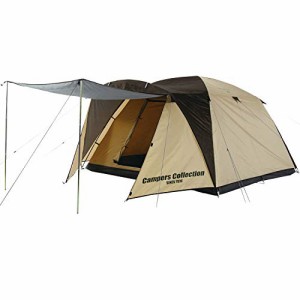 ＊最安挑戦＊[キャンパーズコレクション 山善] テント キャンプ アウトドア 4人用 広くて快適 タープ機能を装備 プロモキャノピーテント5