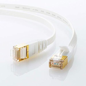 ＊最安挑戦＊サンワサプライ CAT7ウルトラフラットLANケーブル (10m) 10Gbps/600MHz RJ45 ツメ折れ防止 ホワイト KB-FLU7-10W