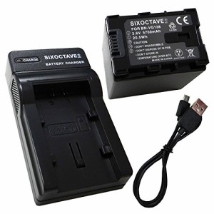 ＊最安挑戦＊SIXOCTAVE ビクター BN-VG138 BN-VG129 互換バッテリー＆カメラ バッテリーチャージャー USB 充電器 AA-VG1 の２点セット BN