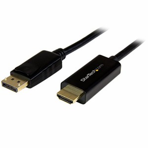 ＊最安挑戦＊StarTech.com DisplayPort - HDMI 変換アダプタケーブル／2m／DP 1.2 - HDMI ビデオ変換／4K30Hz／ディスプレイポート - HDM