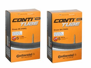 ＊最安挑戦＊2本セット コンチネンタル Continental Cross 28 700*32/47c チューブ 仏式バルブ 32-622/47-622 クロス28 [並行輸入品]