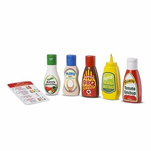 ＊最安挑戦＊Melissa & Doug メリッサ＆ダグ お気に入り調味料セット 【MD4317】 おもちゃ 知育玩具 ままごとセット 食材 ソース プラス