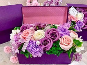 ＊最安挑戦＊フレグランス シャボンフラワー ソープフラワー 薔薇 枯れない 花 溢れる お花 ボックス タイプ プレゼント 母の日 父の日 