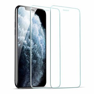 ＊最安挑戦＊ESR iPhone 11 Pro ガラスフィルム iPhone Xs/iPhone X 用強化ガラスフィルム [簡単貼り付けガイド枠] [ケースと相性バッチ