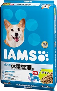 ＊最安挑戦＊アイムス (IAMS) ドッグフード アイムス 成犬用 体重管理用 中粒 チキン 12キログラム (x 1)