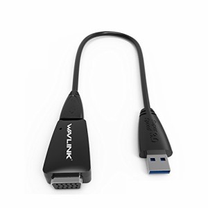 ＊最安挑戦＊Wavlink USB 3.0-VGAマルチディスプレイアダプタ USB 3.0-VGA変換アダプター コンバータケーブル1080Pビデオ グラフィックス