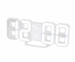 ＊最安挑戦＊Haolong LED 壁掛け デジタル時計 - 3D 立体 wall ウォール clock アラーム機能付き 置き時計 壁掛け時計
